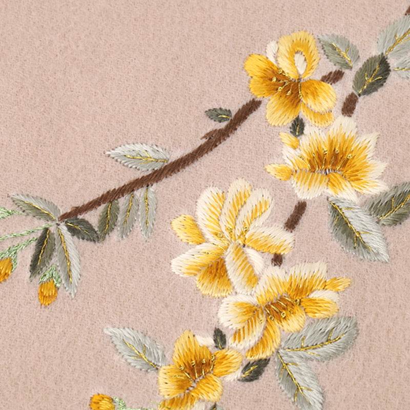 Handmade Embroidery Wool Cashmere Scarf Winter Wrap Shawl 200x38cm - Image 11