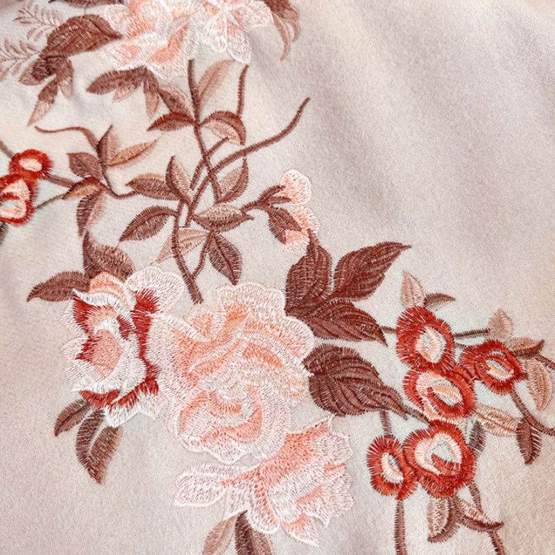 Embroidery 100% Pure Cashmere Scarf Soft and Warm 200x70 cm - Image 10