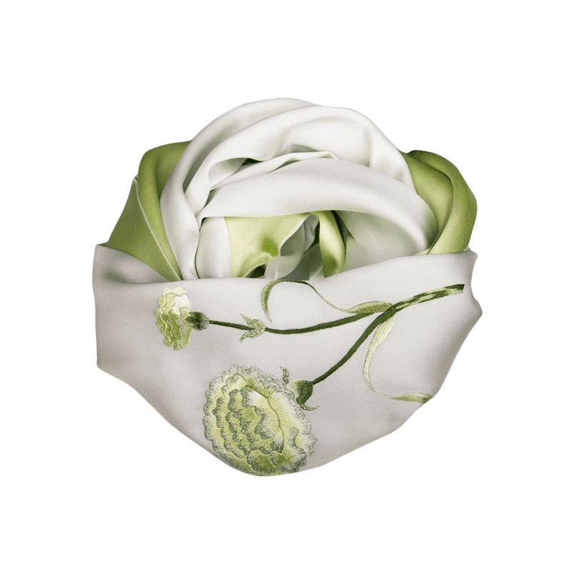 Handcrafted Suzhou Embroidery Silk Scarf 100% Mulberry Silk 155x35cm - Image 8