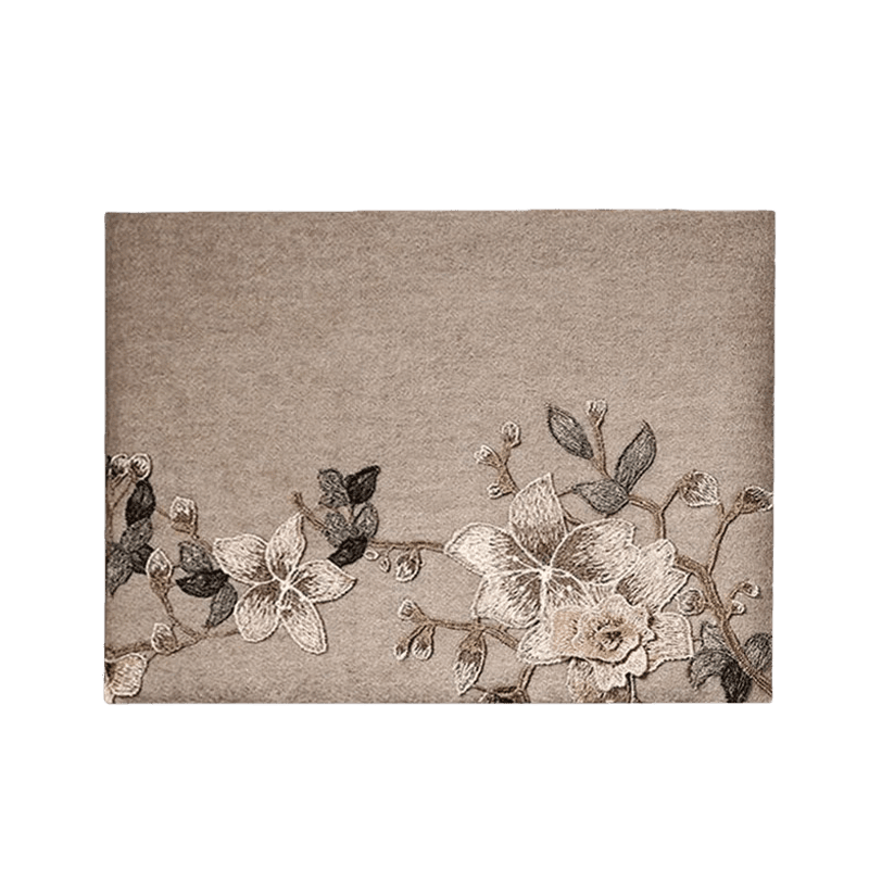 Handcrafted Su Embroidery Cashmere Scarf Premium Quality 200x60cm - Image 7