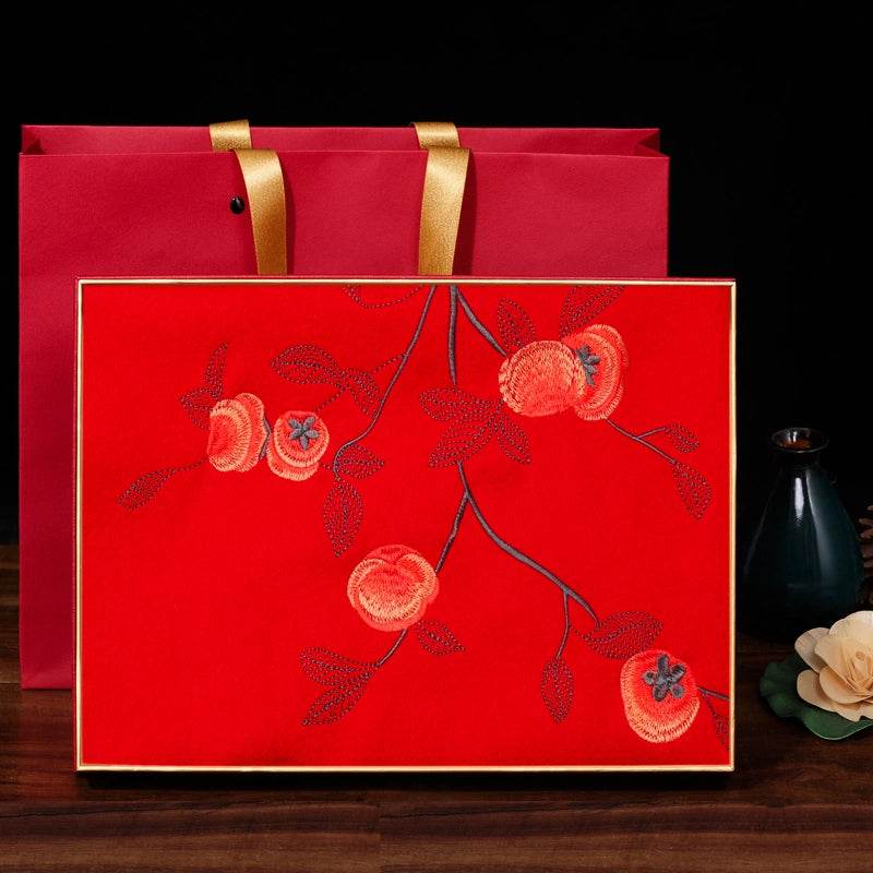 Handcrafted Su Embroidery Cashmere Scarf Luxury Gift Box 200x60cm - Image 6