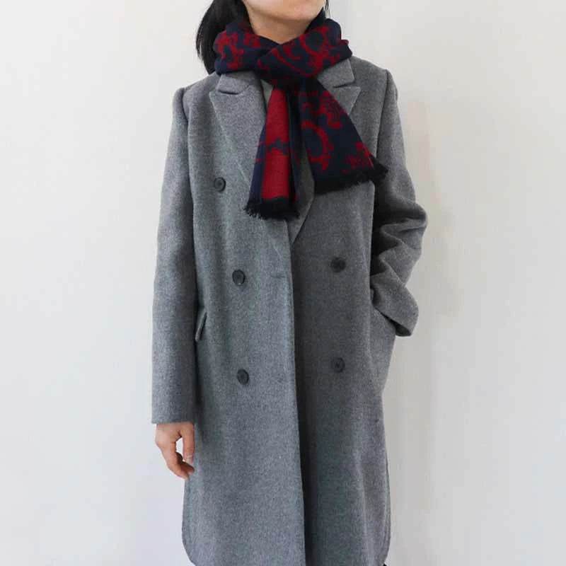 Luxurious Silk Velvet Autumn-Winter Scarf Cloud Pattern 30x180cm - Image 4