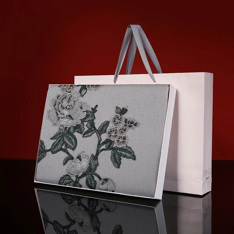 Handcrafted Su Embroidery Cashmere Scarf Premium Quality 200x60cm - Image 5