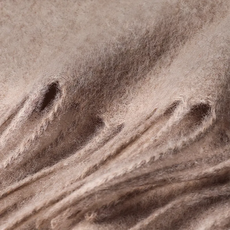 Embroidery Premium 100% Wool Cashmere Scarf Chinese Rose 180 x 30 cm - Image 5