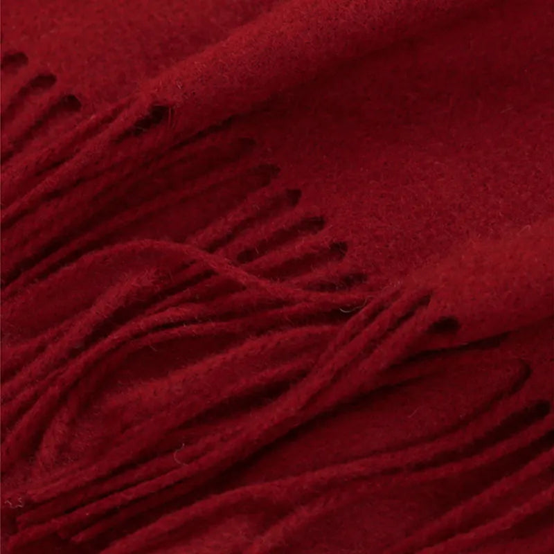 Embroidery Premium 100% Wool Cashmere Scarf Prosperous Peony Pattern 200 x 60 cm - Image 15