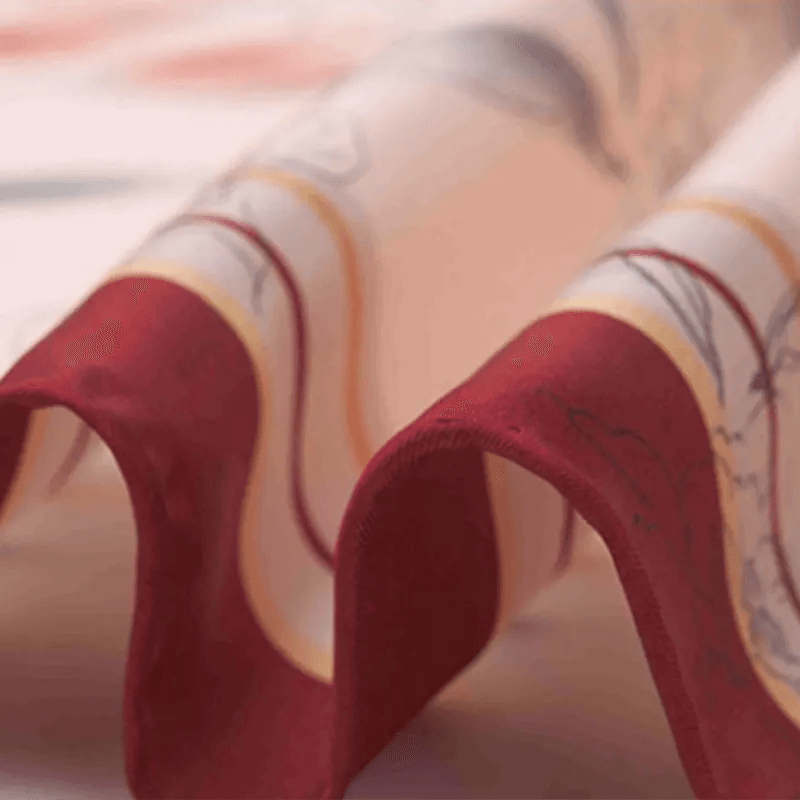 Mulberry Silk Imperial Peony Silk Square Scarf 90 x 90 Cm - Image 9